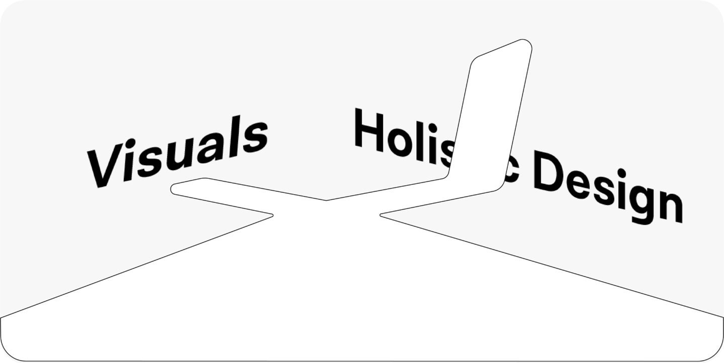 VUI.blog – Teil 1: Die Rolle von Visual Designer*Innen in 2030 – Der holistische Designanspruch – Infografik Visuals vs. Holistic Design