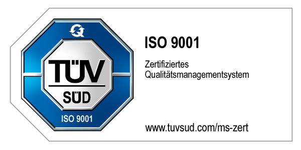 TÜV ISO 9001 Zertifiziertes Qualitätsmanagementsystem